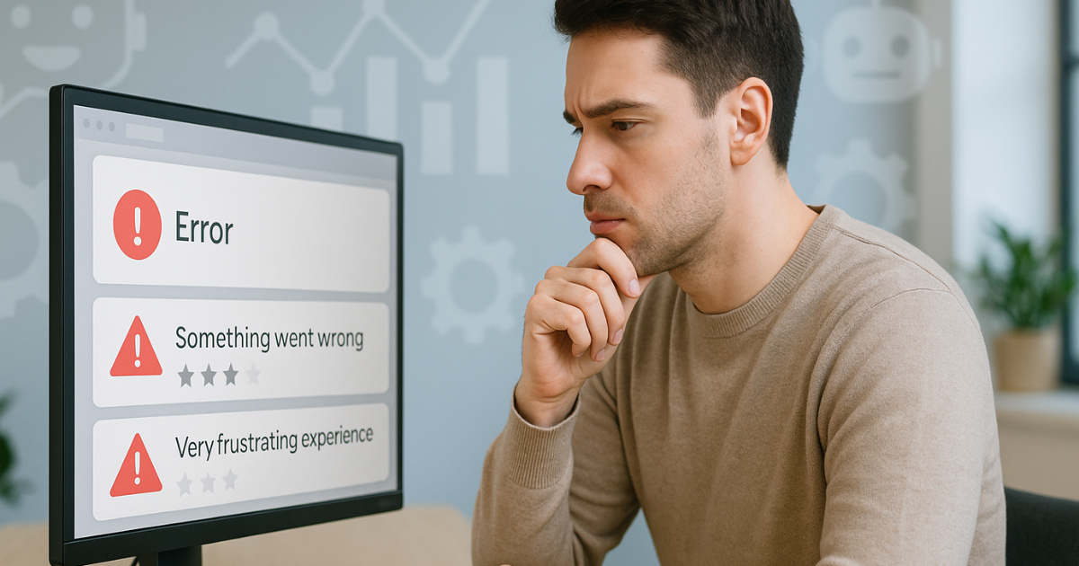 Website owner reviewing AI integration performance and fixing common issues.