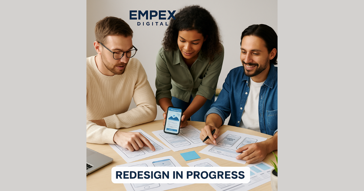 Empex Digital team building a custom website and app